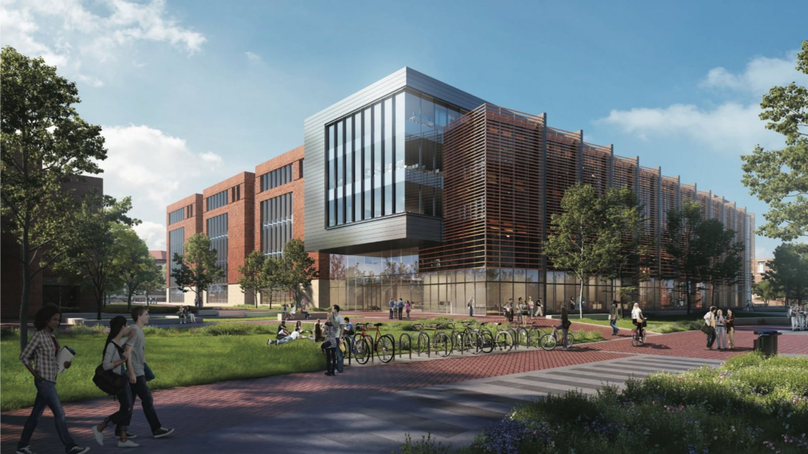 The southwest corner of the Engineering and Polytechnic Gateway Complex. (Rendering is subject to change.)