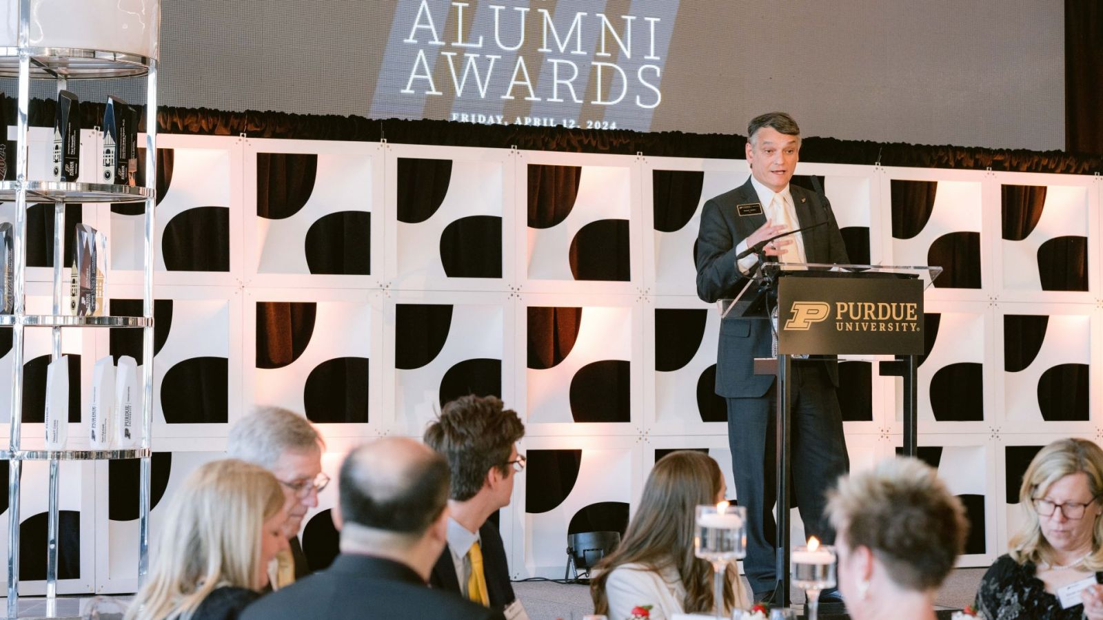 Dean Castro at the 2024 awards ceremony. (Purdue University photo/Madison Kirby)